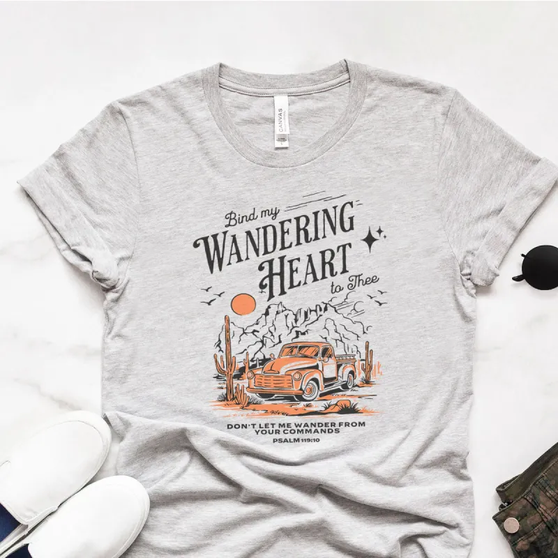 Bind my Wandering Heart Tee sold by Faithful and Co.