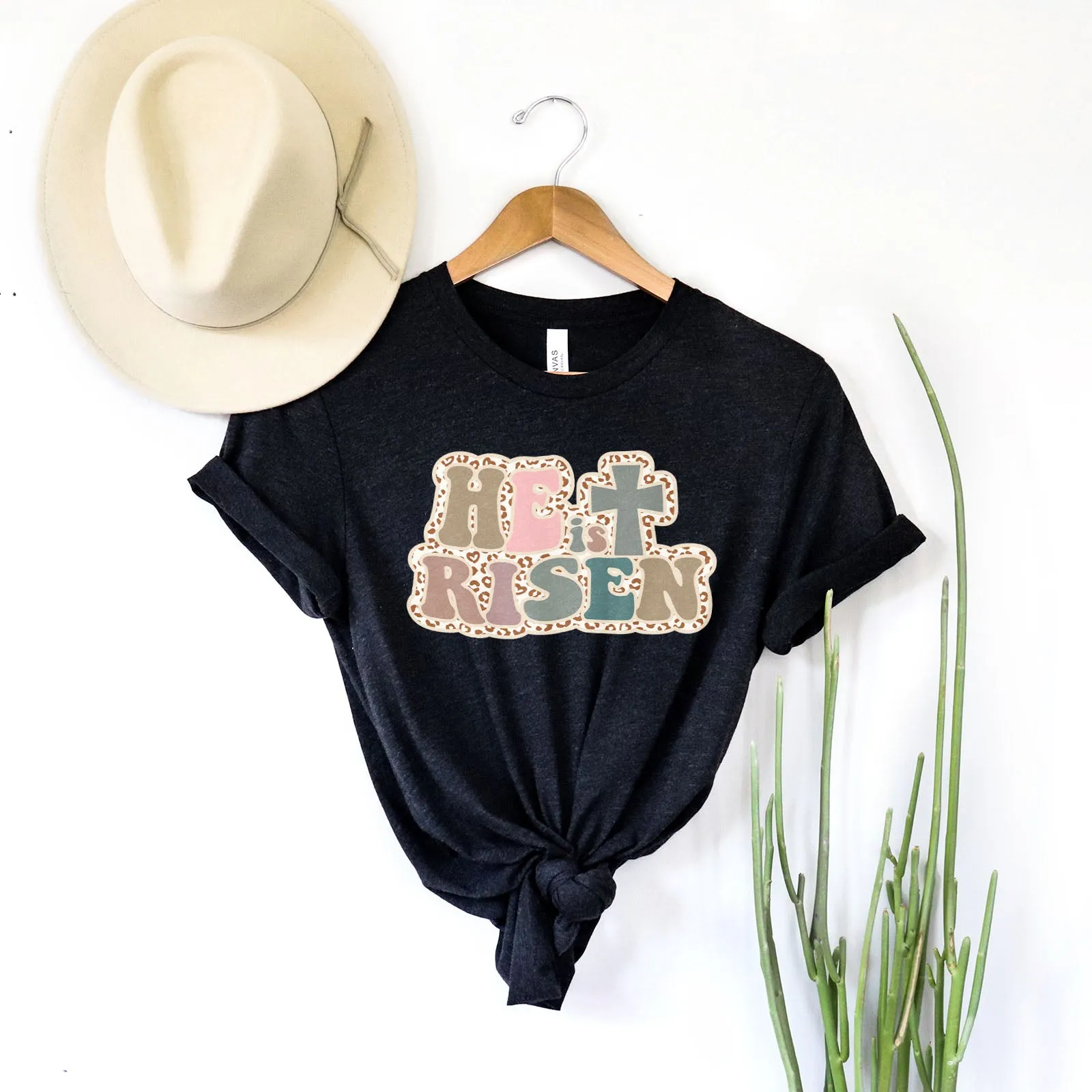 Retro Easter Matthew 28:6 Tee sold by Faithful and Co. product image thumbnail 4