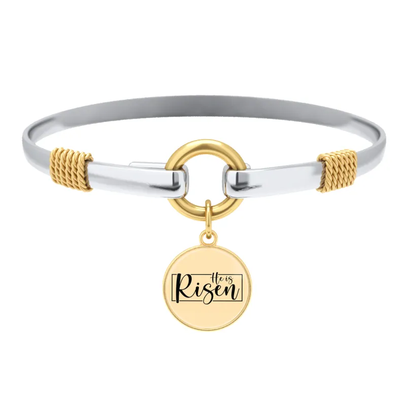 He Is Risen - Two-Tone Bracelet sold by Faithful and Co.