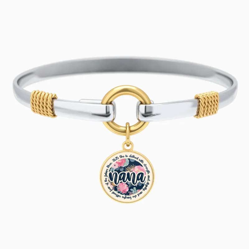 She Is Clothed With Strength - Nana - Two-Tone Bracelet sold by Faithful and Co.