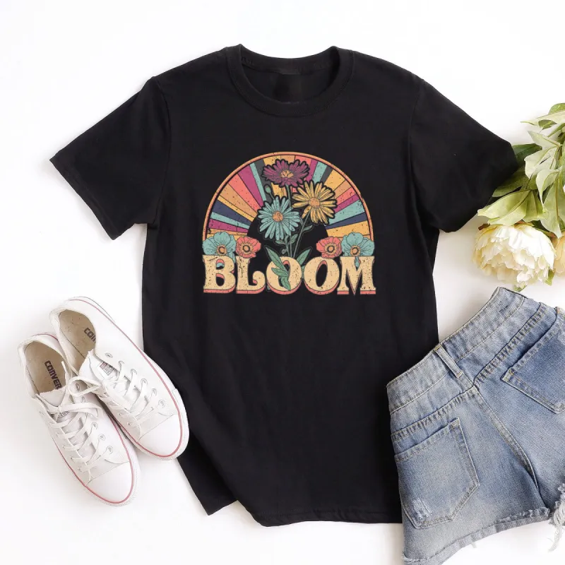 Retro Bloom Tee sold by Faithful and Co.