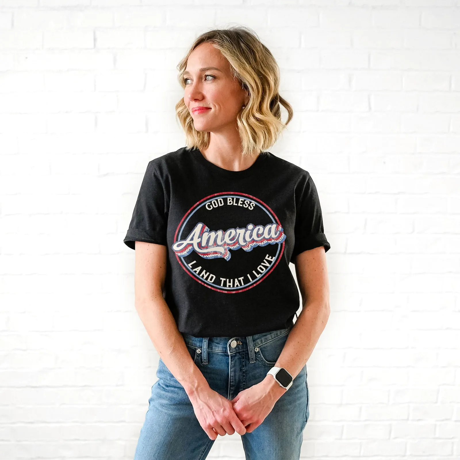 God Bless America Tee sold by Faithful and Co. product image thumbnail 2