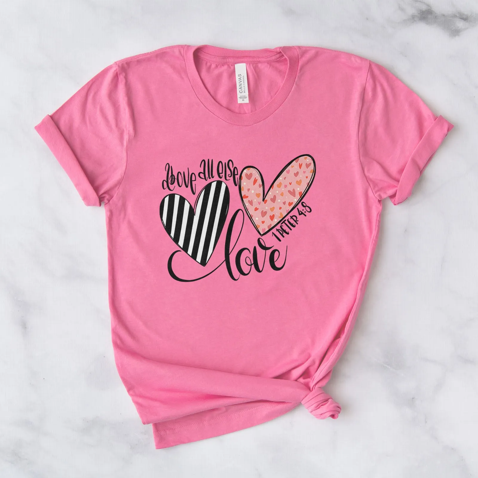 Above All Else Heart Tee sold by Faithful and Co. product image thumbnail 5