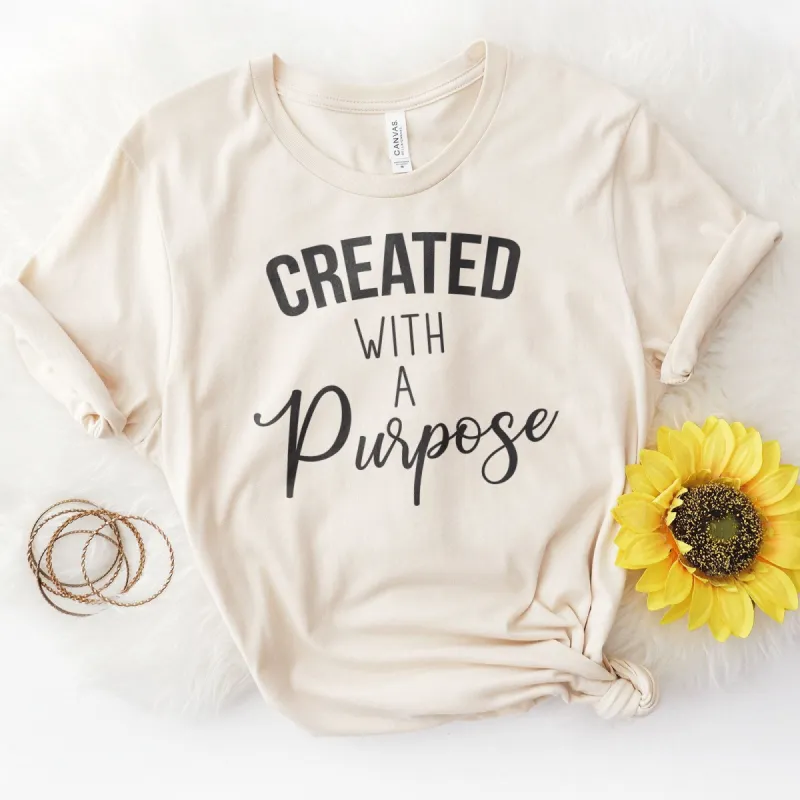 Created With A Purpose Bleach Tee sold by Faithful and Co.