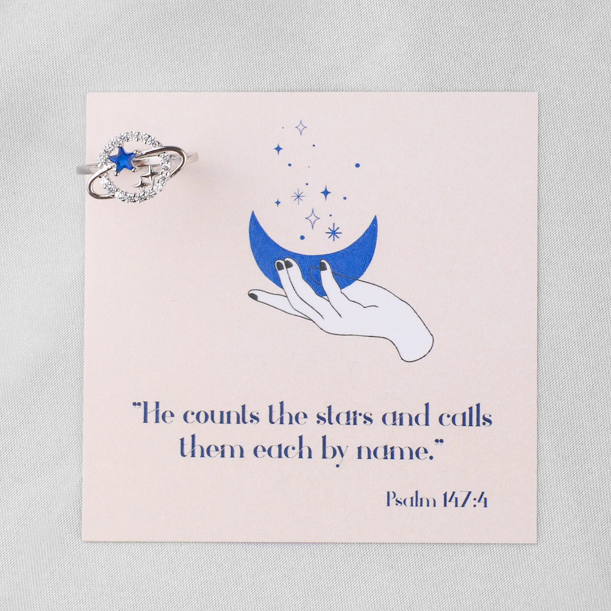 Psalm 147:4 Ring sold by Faithful and Co. product image thumbnail 4