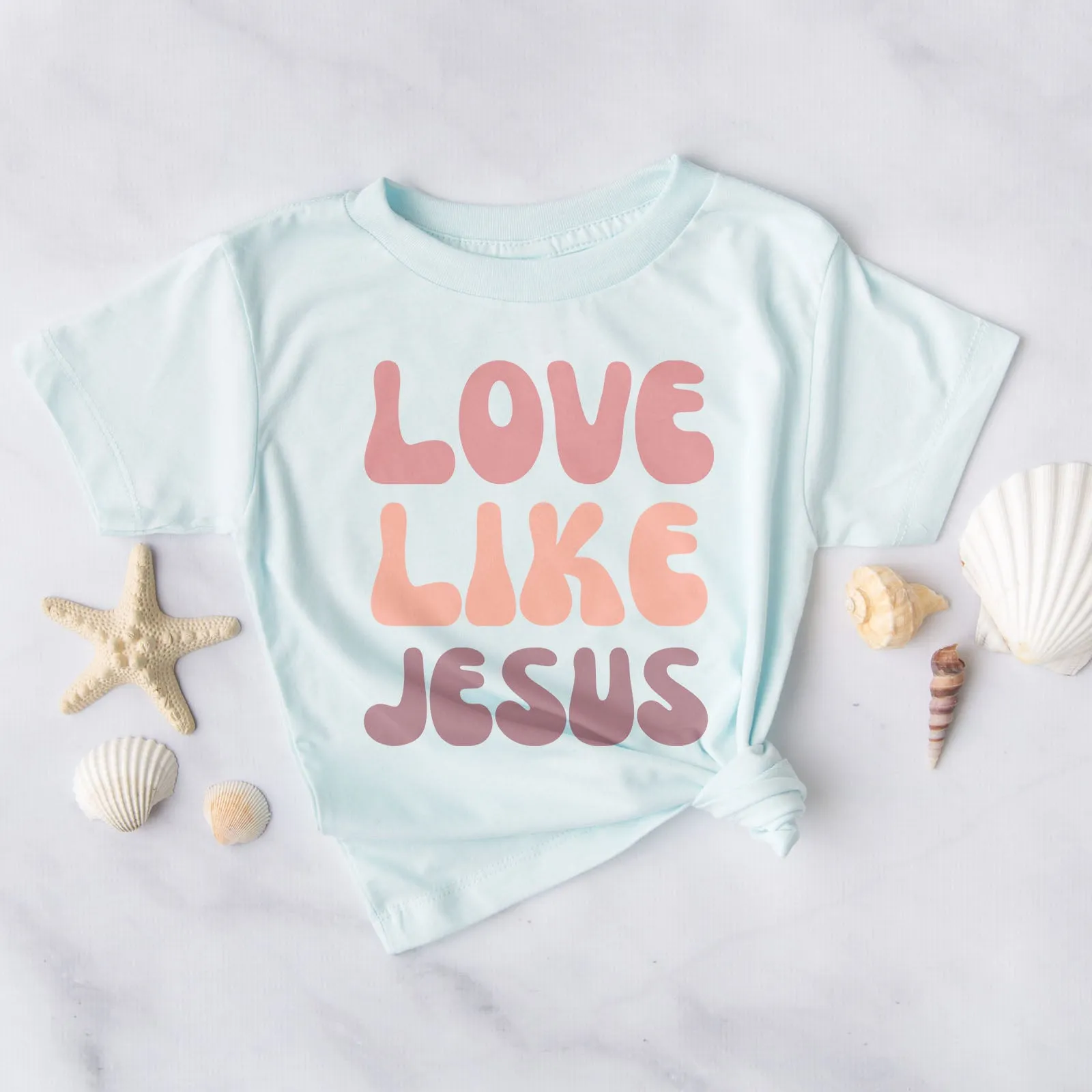Love Like Jesus Groovy Tee sold by Faithful and Co. product image thumbnail 3