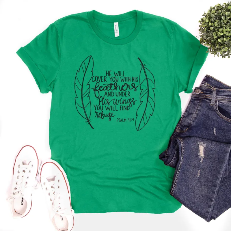 Single Color Feathers Tee sold by Faithful and Co.
