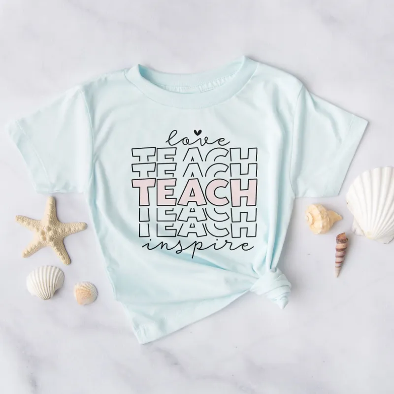 Love Teach Inspire Tee sold by Faithful and Co.