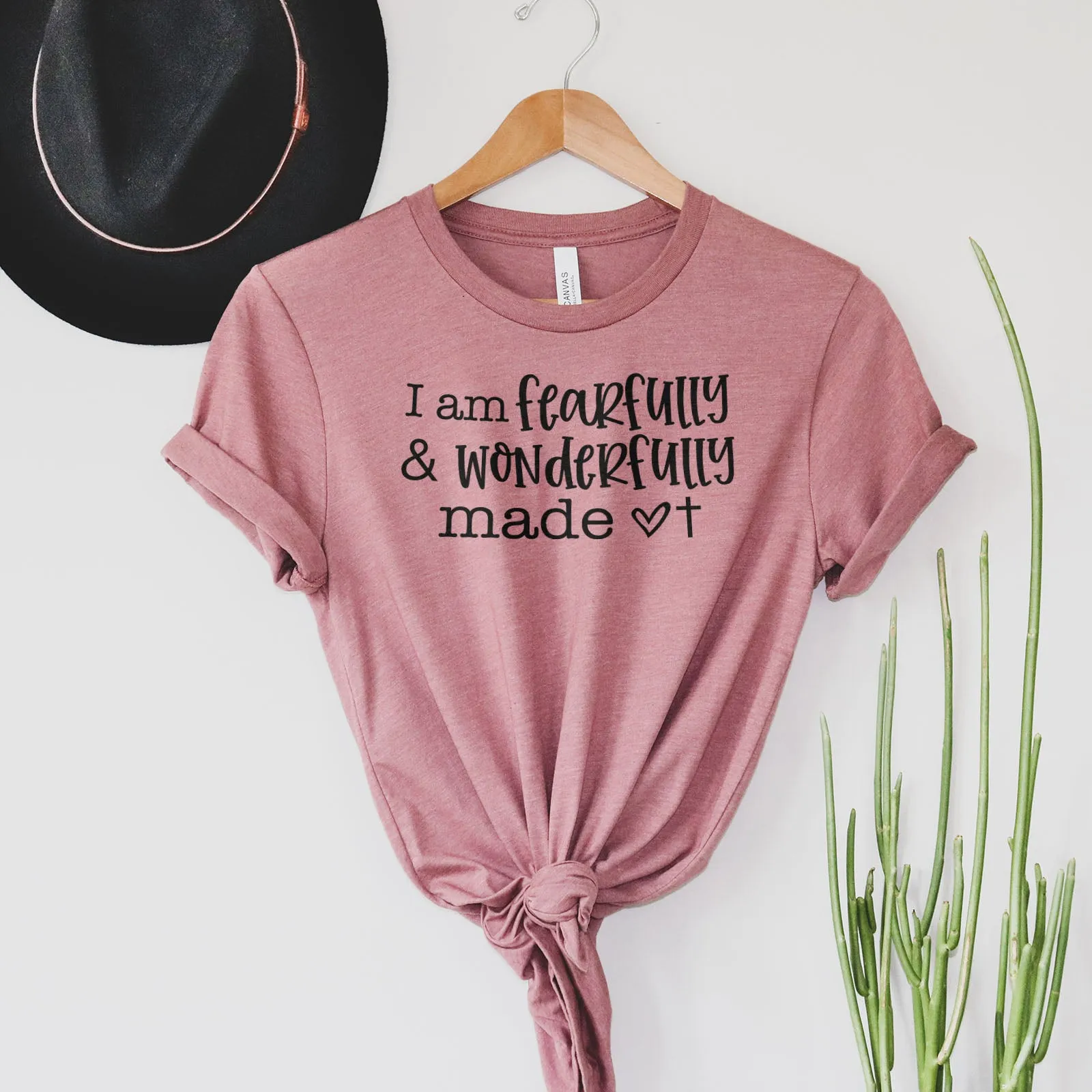 I Am Fearfully And Wonderfully Made Tee sold by Faithful and Co. product image thumbnail 3
