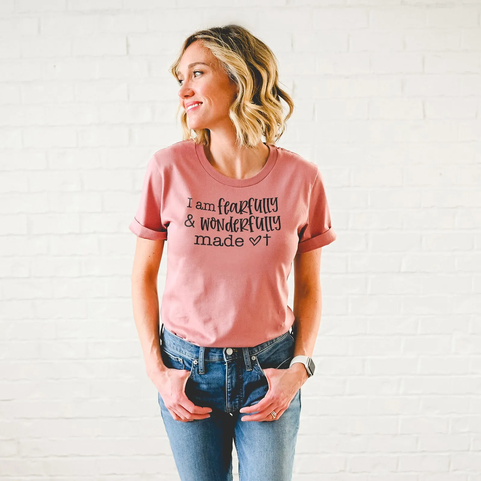 I Am Fearfully And Wonderfully Made Tee sold by Faithful and Co. product image thumbnail 4
