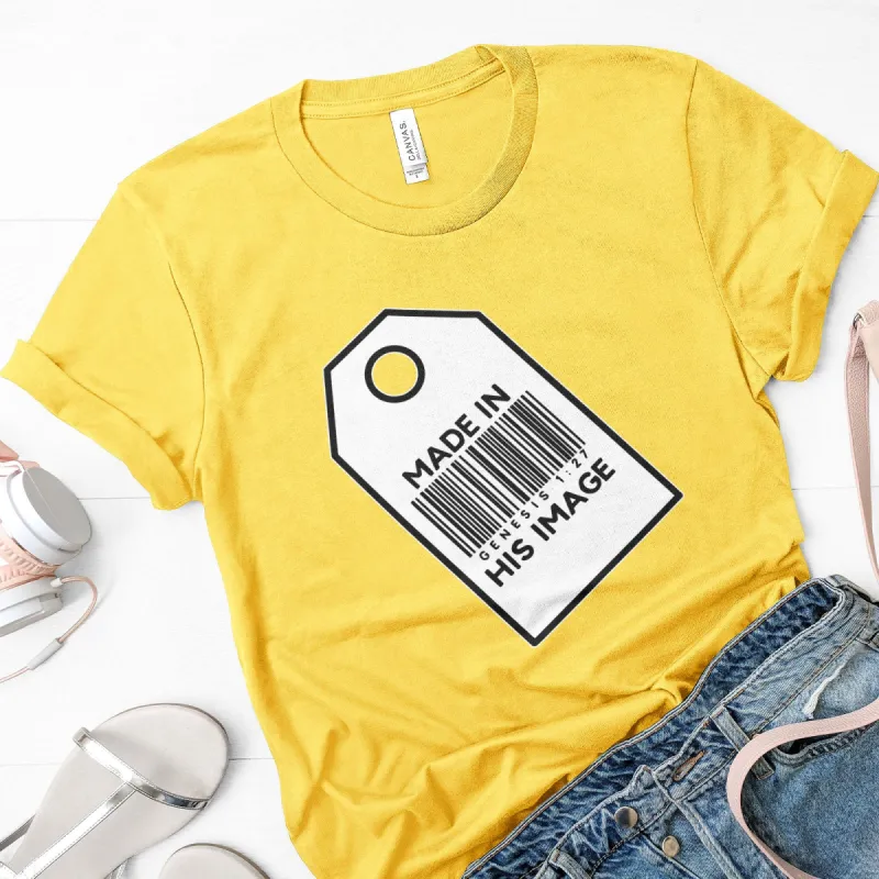 Made In His Image Tee sold by Faithful and Co.