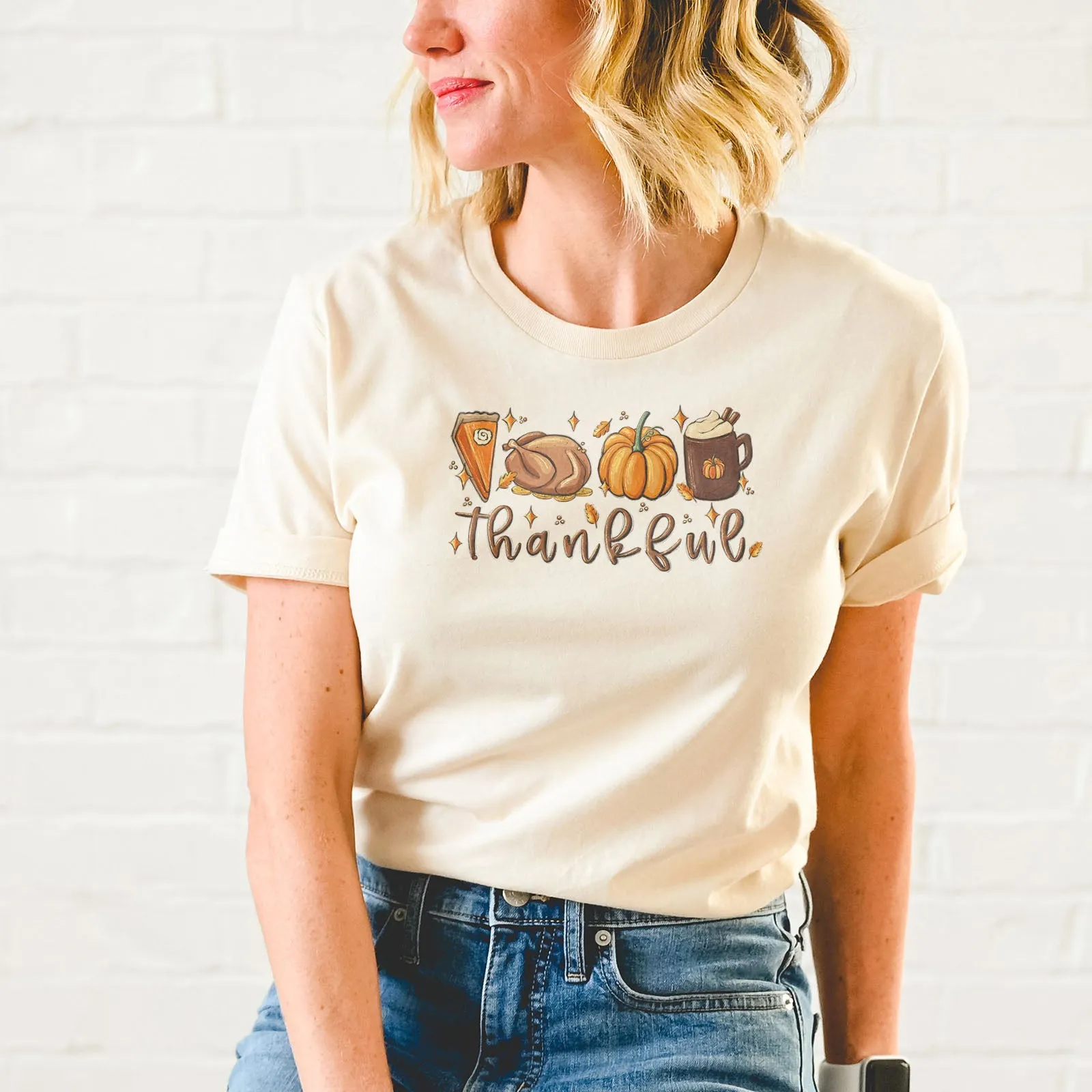 Thanksgiving Thankful Tee sold by Faithful and Co. product image thumbnail 3