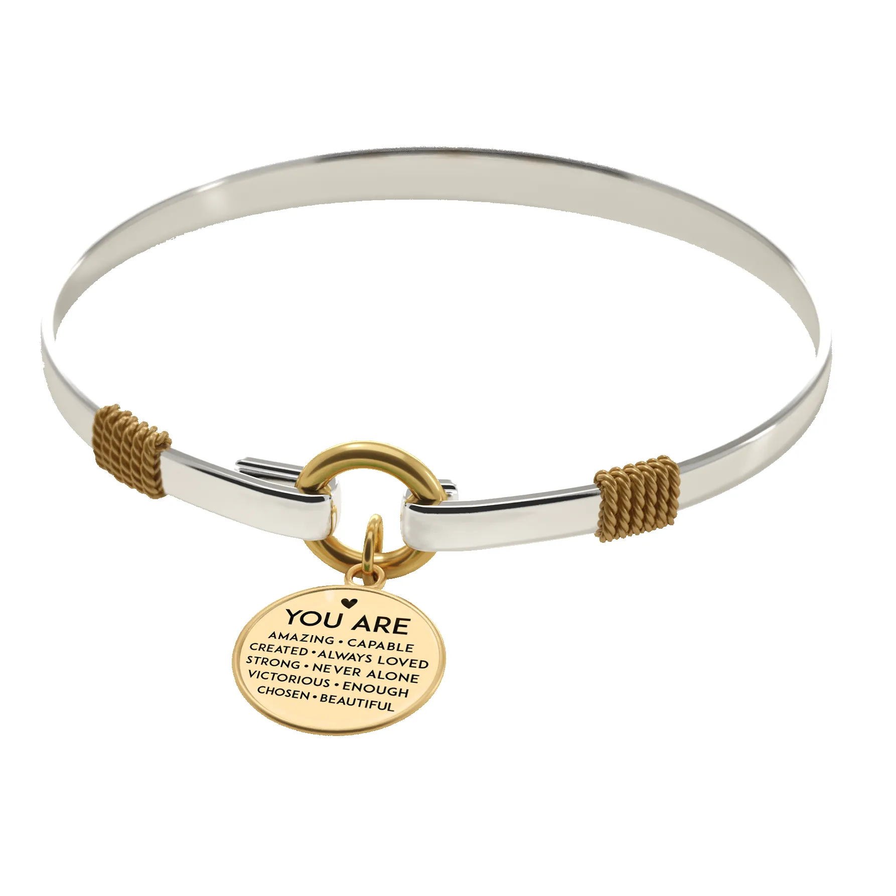 You Are Everything - Two-Tone Bracelet sold by Faithful and Co. product image thumbnail 3