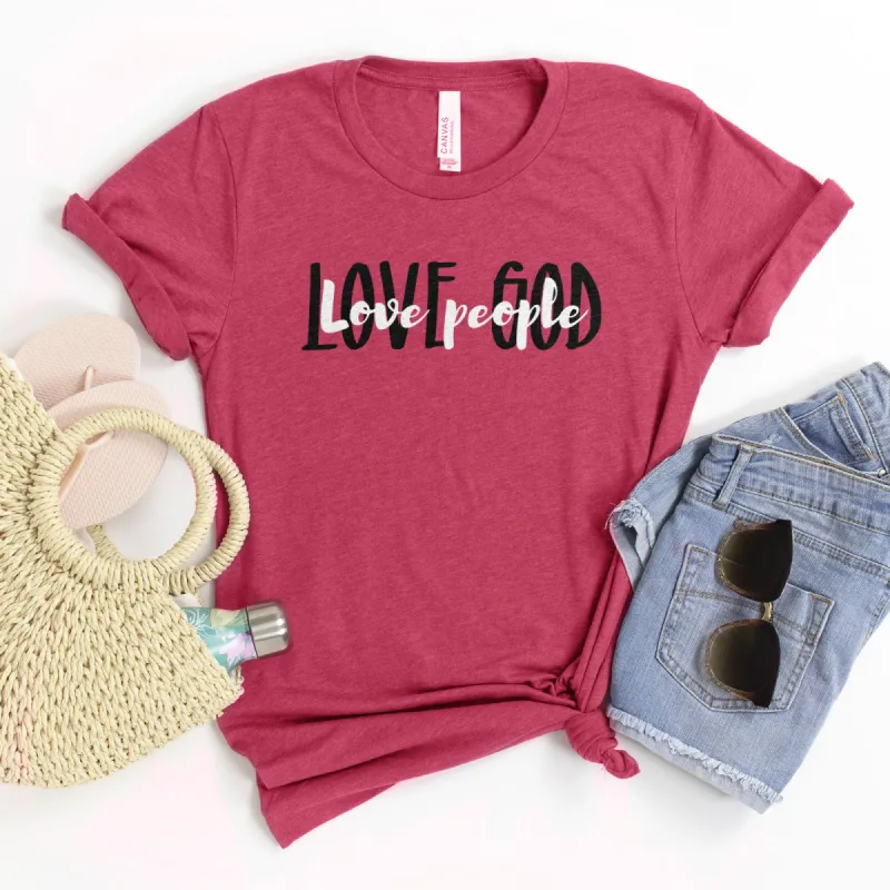 Love God Love People Tee sold by Faithful and Co.