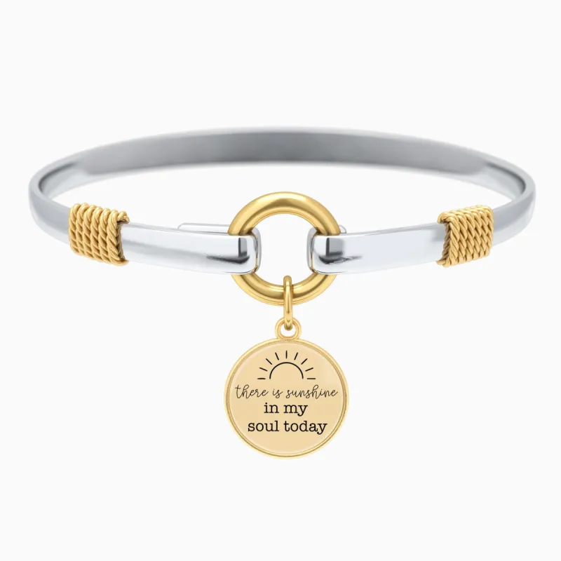 There Is Sunshine In My Soul Today - Two-Tone Bracelet sold by Faithful and Co.