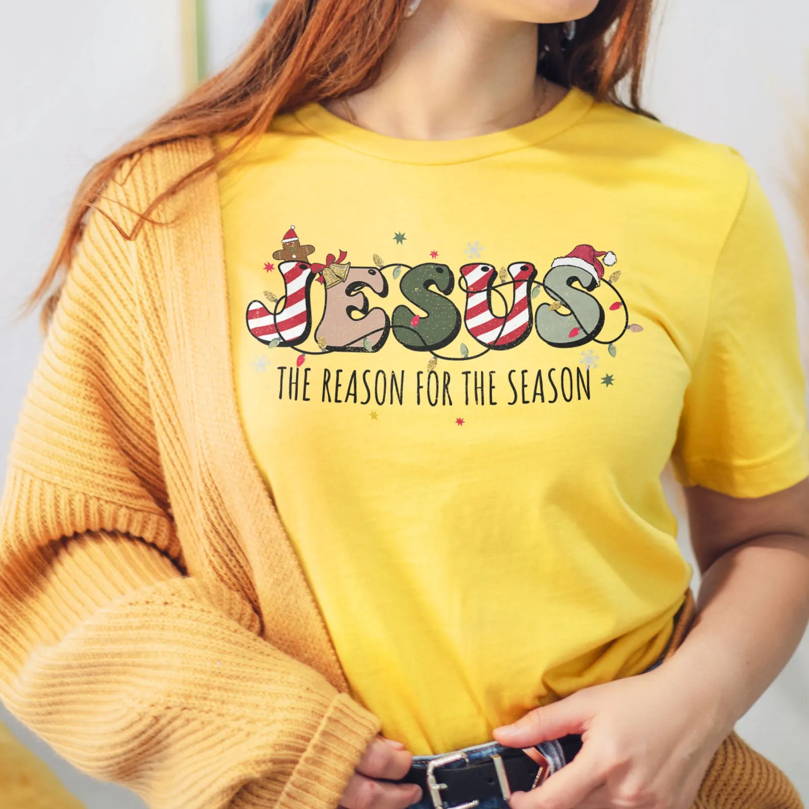 Jesus The Reason For The Season Tee sold by Faithful and Co. product image thumbnail 2