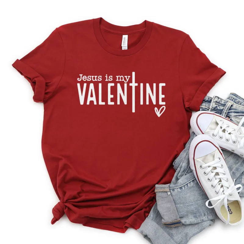 Jesus Is My Valentine Tee sold by Faithful and Co.