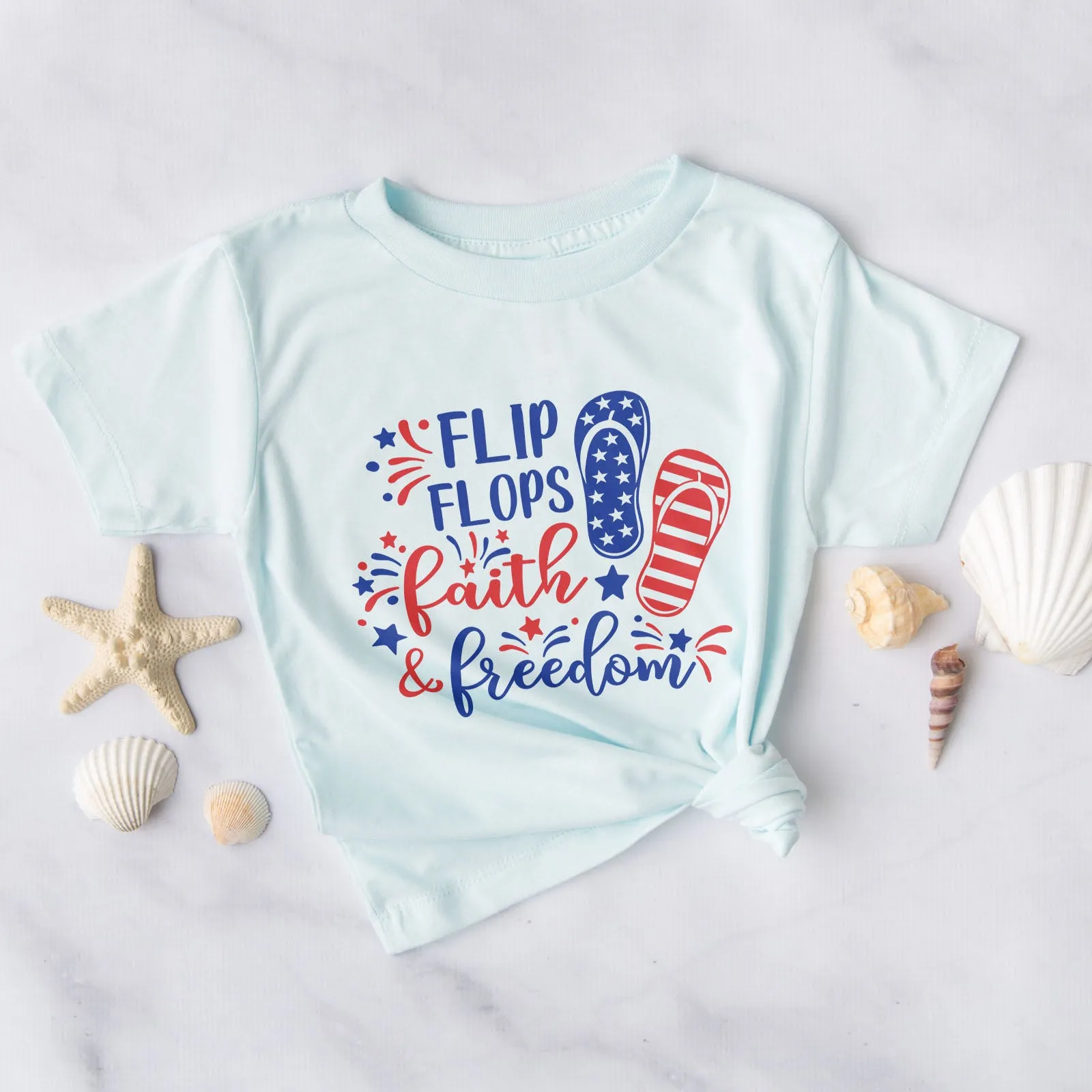 Flip Flops, Faith, & Freedom Tee sold by Faithful and Co.