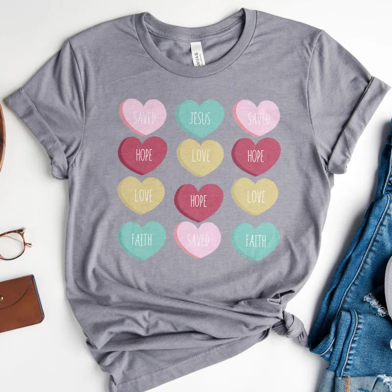 Valentine's Day Hearts Tee sold by Faithful and Co.