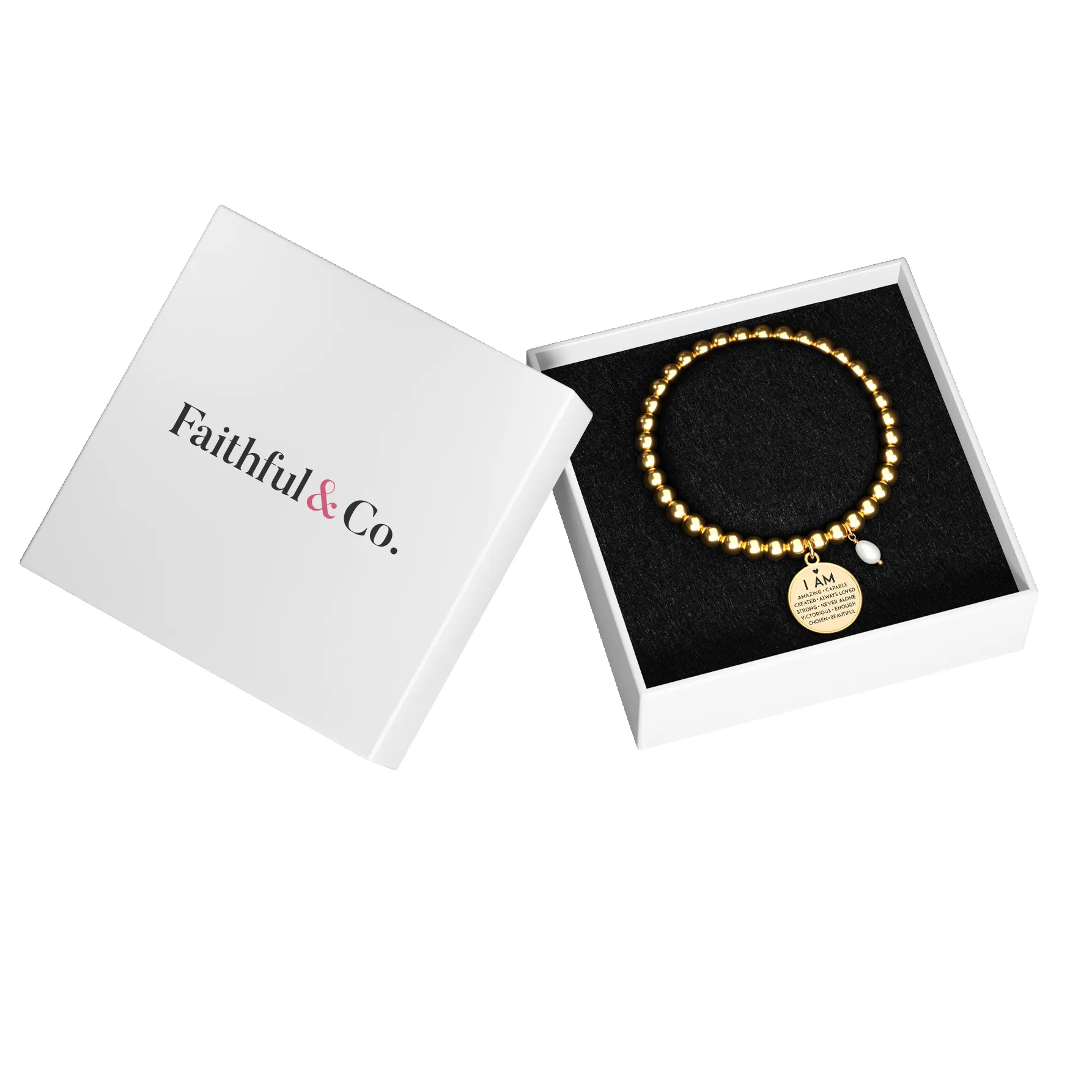 Free Gift - I Am Inspiration - Beaded Bracelet sold by Faithful and Co. product image thumbnail 3