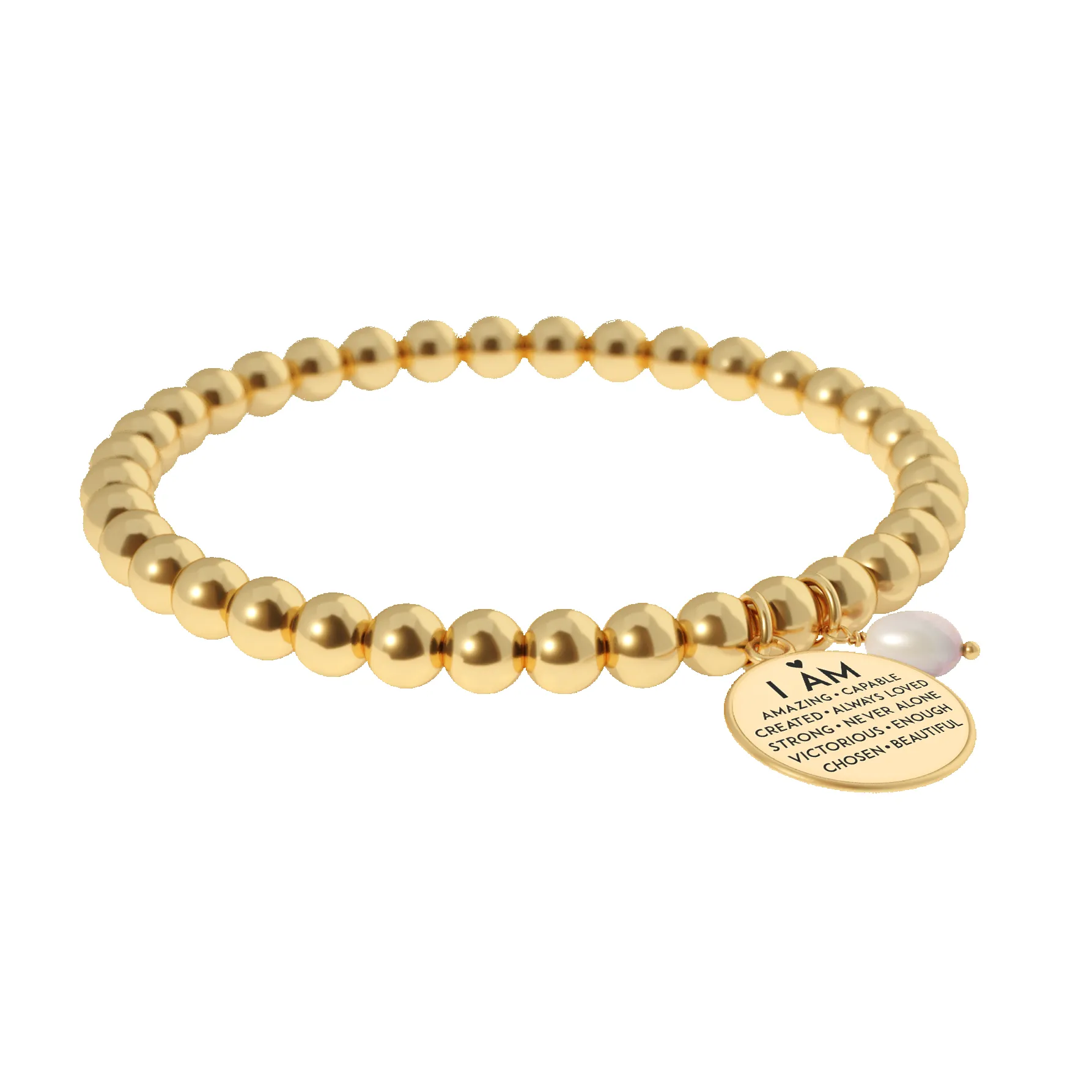 Free Gift - I Am Inspiration - Beaded Bracelet sold by Faithful and Co. product image thumbnail 4