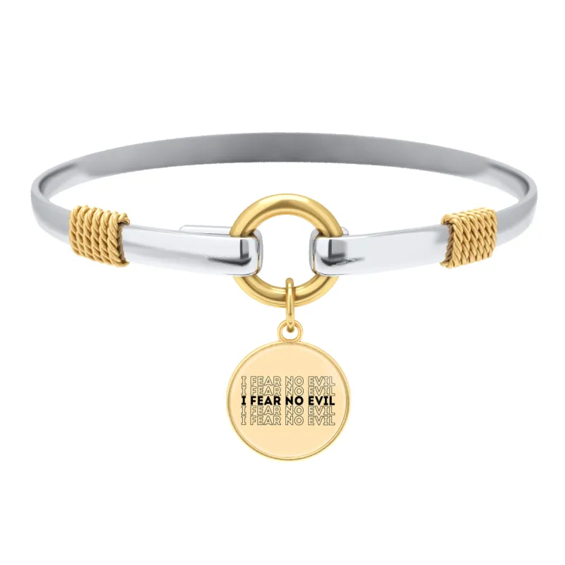 I Fear No Evil - Two-Tone Bracelet sold by Faithful and Co.
