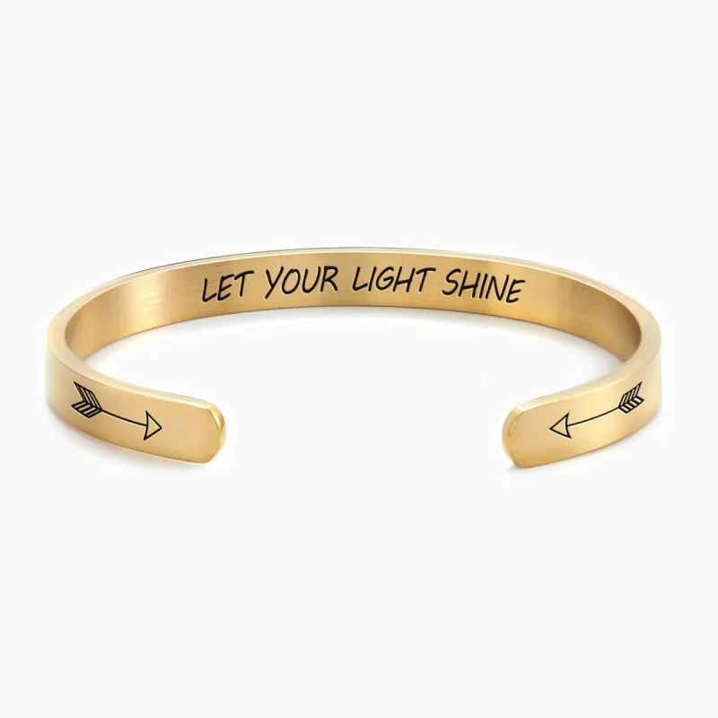 Let Your Light Shine Cuff Bracelet made by Faithful and Co.