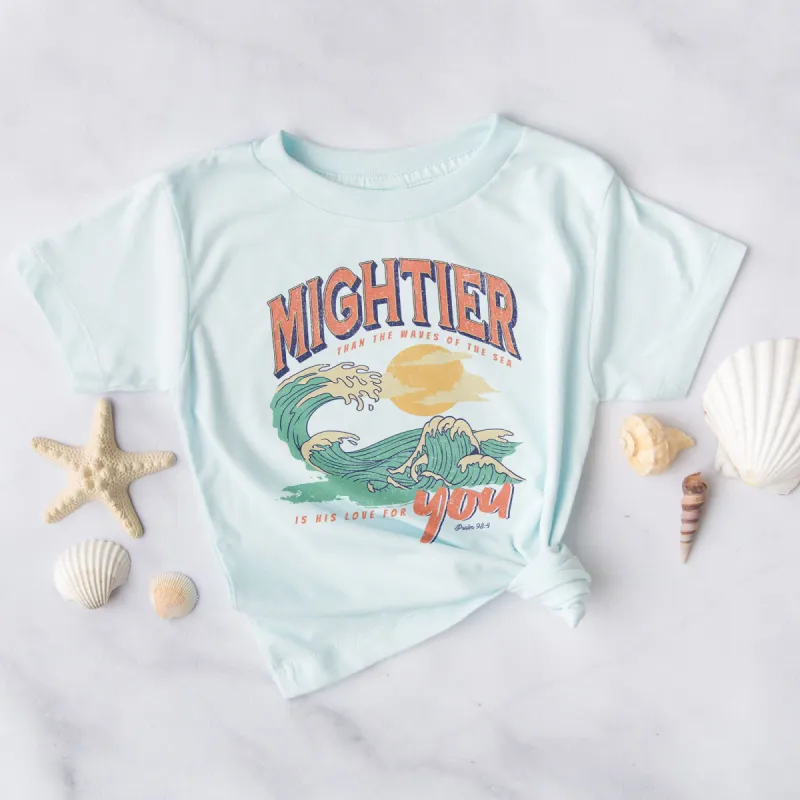 Mightier Than The Waves Of The Sea Summer Tee sold by Faithful and Co.