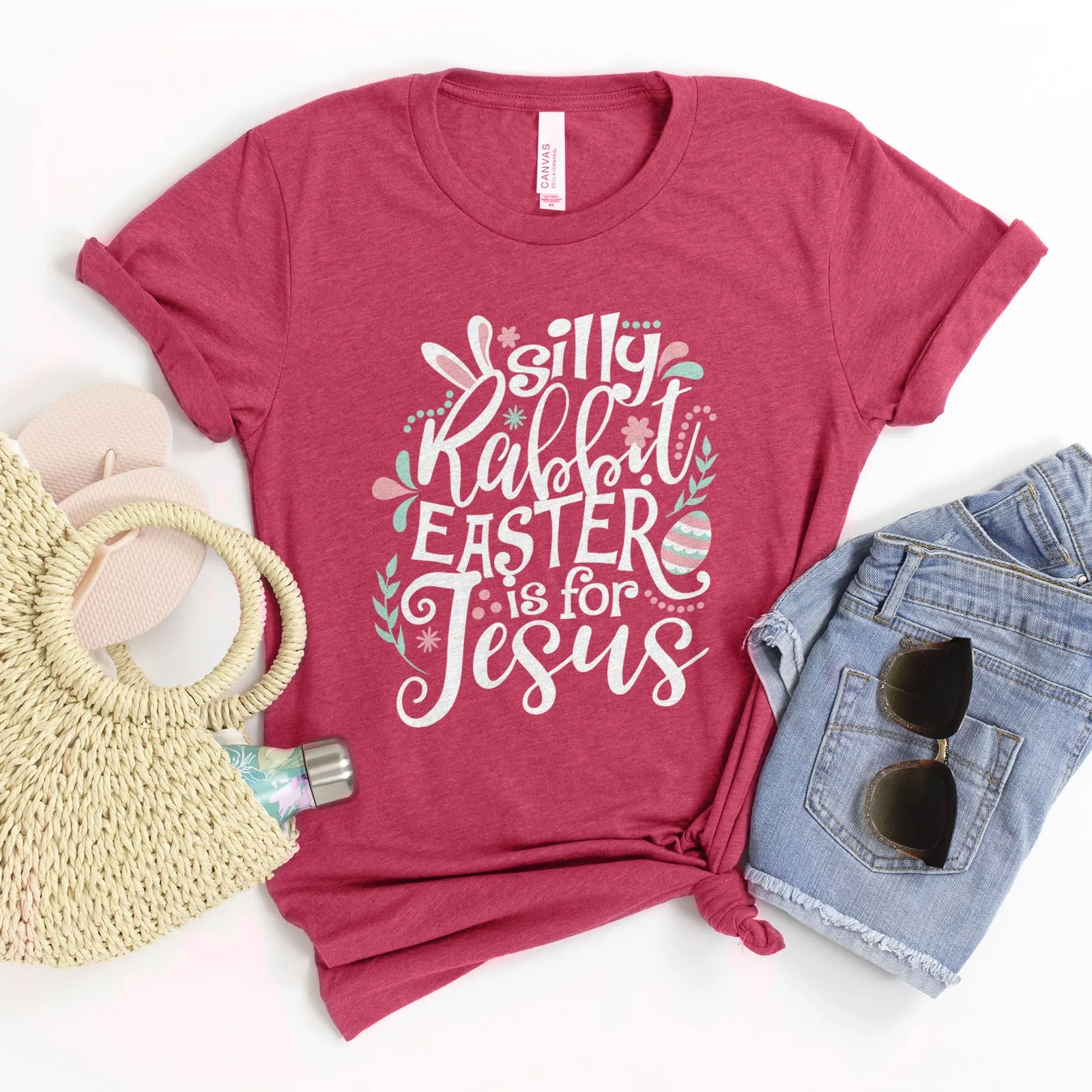Silly Rabbit Easter Is For Jesus Tee sold by Faithful and Co.
