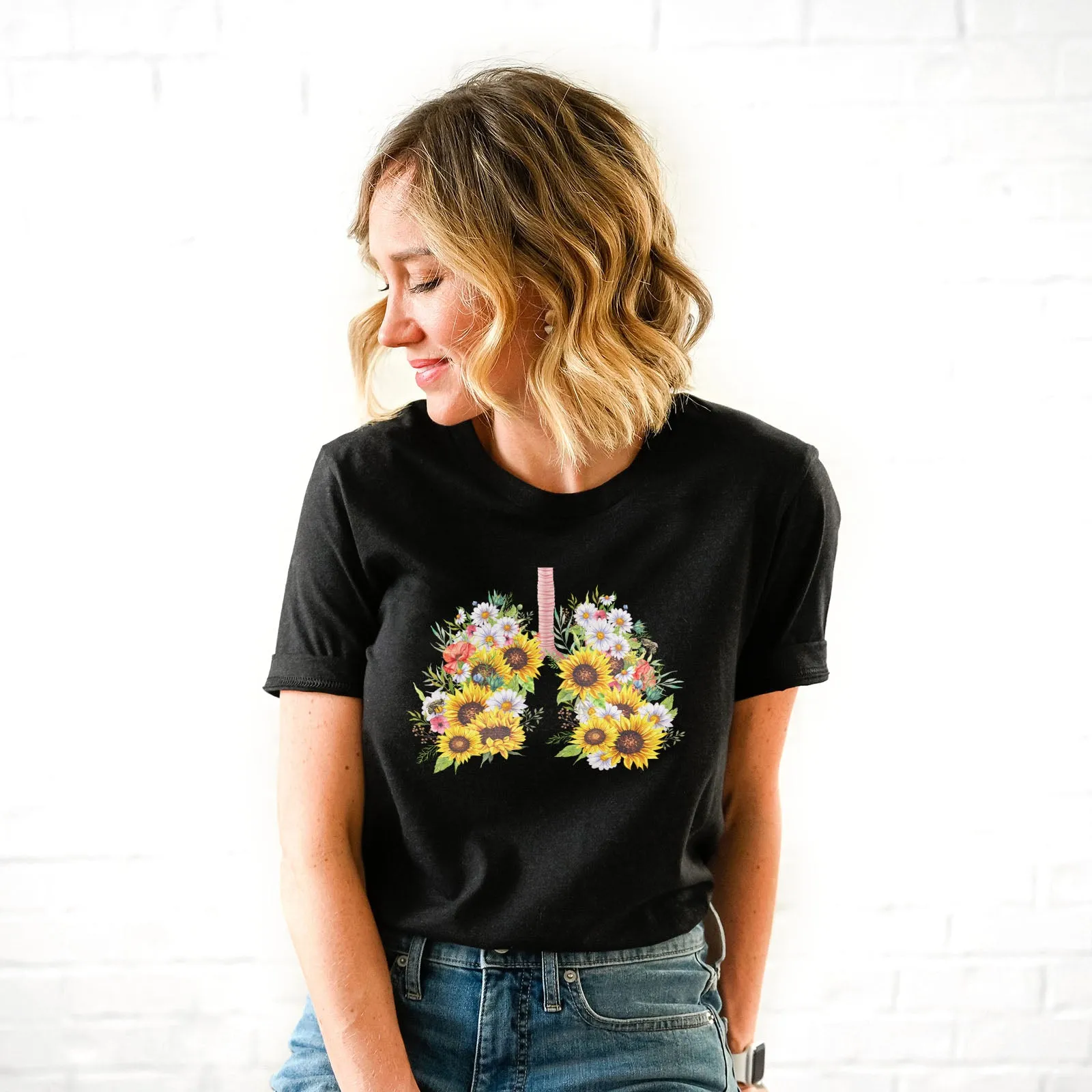 Yah Weh Sunflower Tee sold by Faithful and Co. product image thumbnail 3