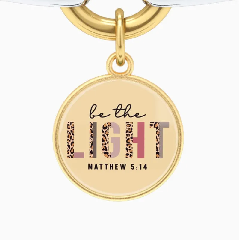 Be The Light Half Leopard - Two-Tone Bracelet sold by Faithful and Co.