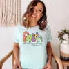 Faith Moves Mountains Leopard Tee sold by Faithful and Co.
