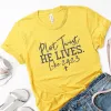 Plot Twist He Lives - Luke 24:23 Tee sold by Faithful and Co.