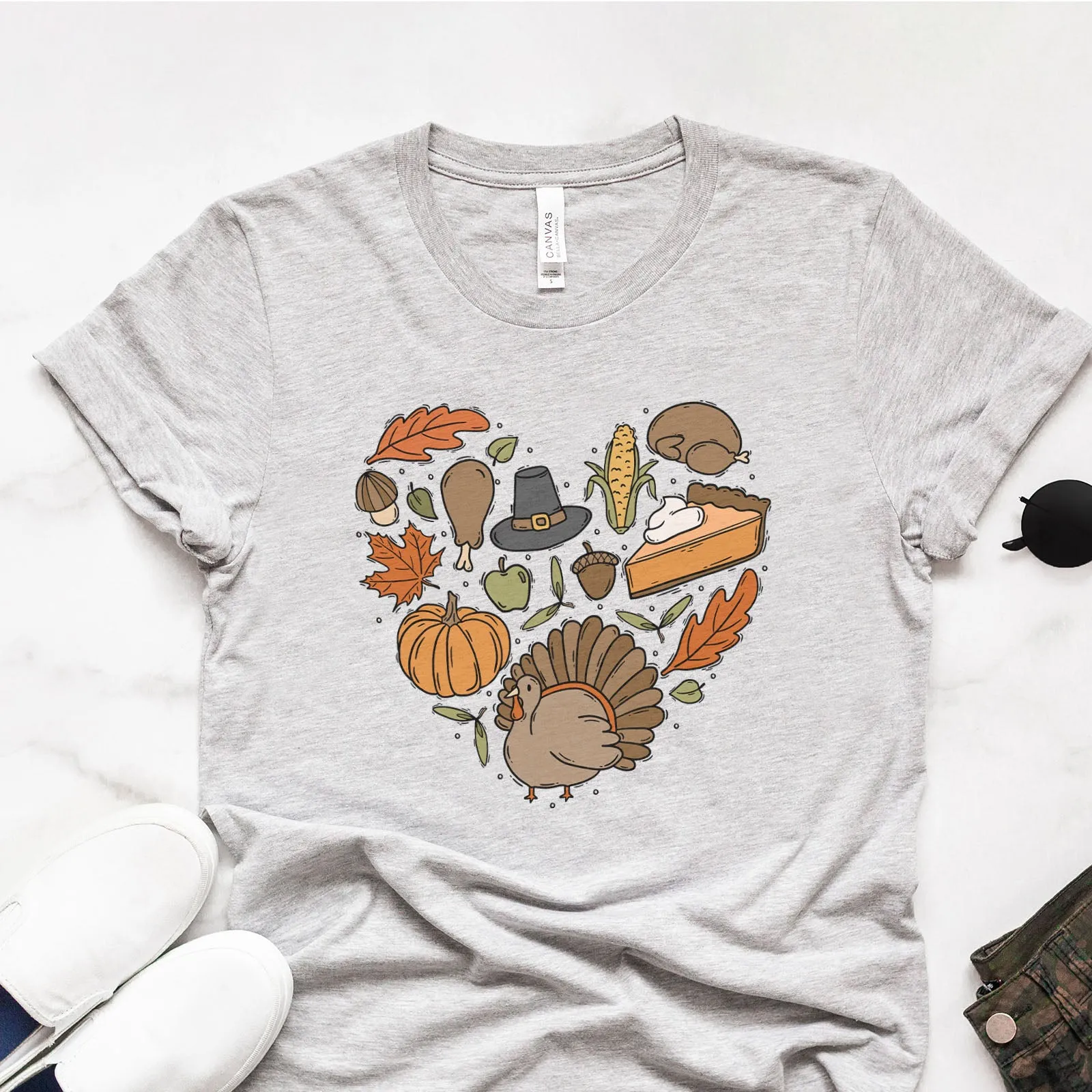 Thanksgiving Heart Tee sold by Faithful and Co.