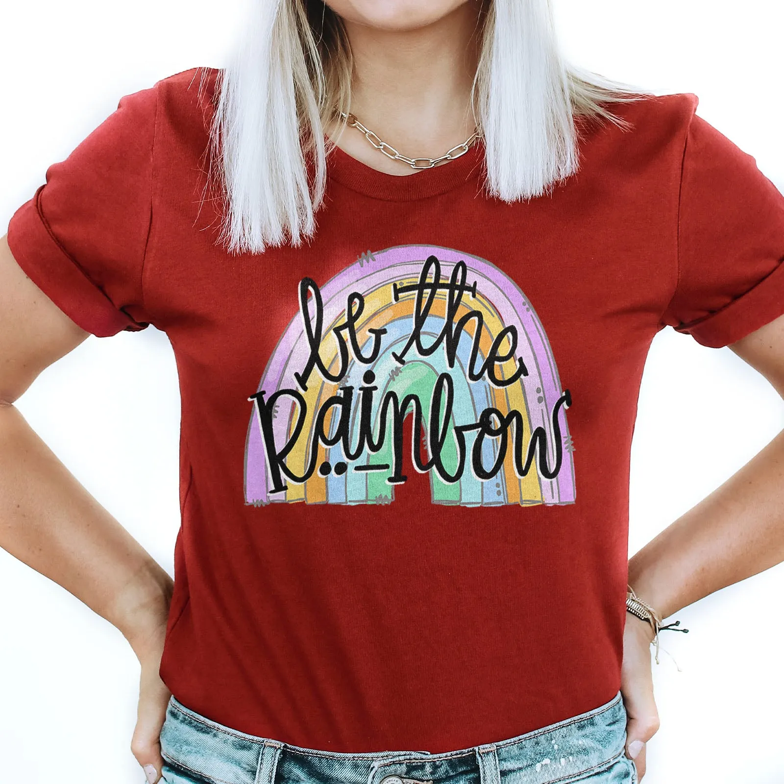 Be The Rainbow Tee sold by Faithful and Co. product image thumbnail 2