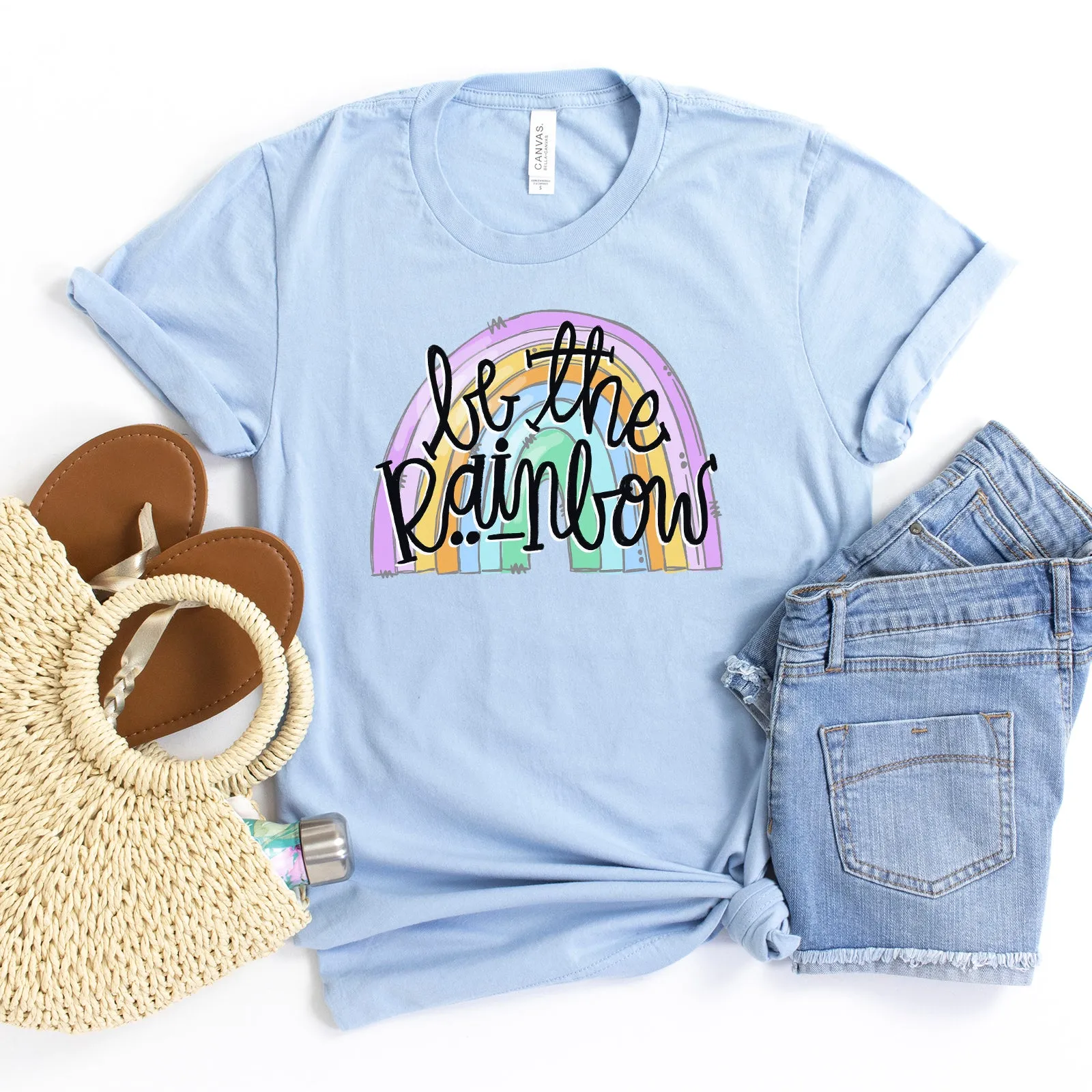 Be The Rainbow Tee sold by Faithful and Co. product image thumbnail 3