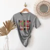 Merry Christmas Leopard Buffalo Plaid Tee sold by Faithful and Co.