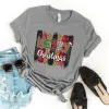 Merry Christmas Leopard Buffalo Plaid Tee sold by Faithful and Co.