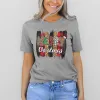 Merry Christmas Leopard Buffalo Plaid Tee sold by Faithful and Co.