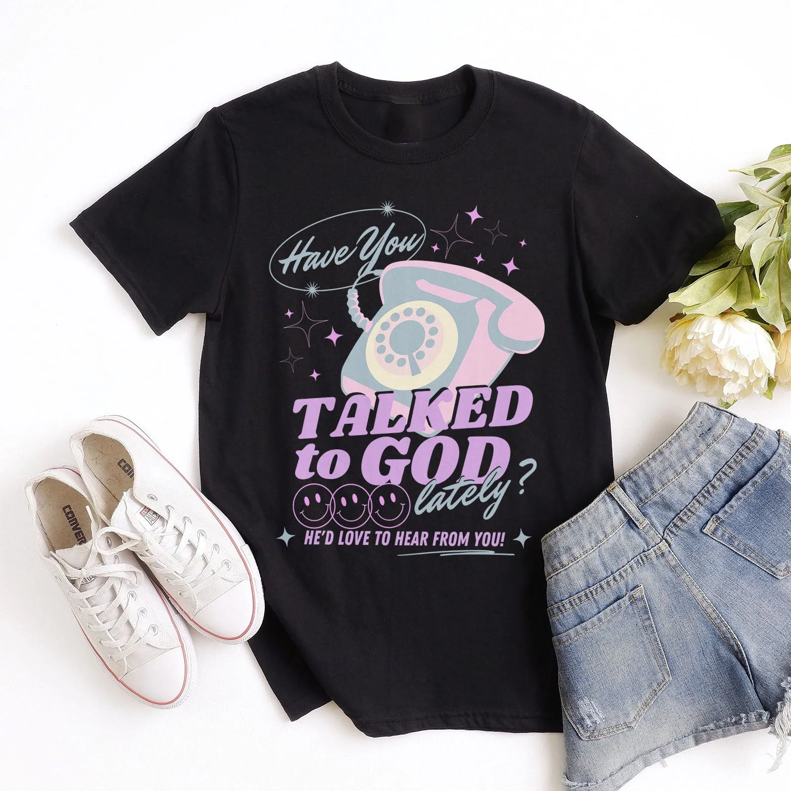 Have You Talked To God Lately? Tee sold by Faithful and Co.
