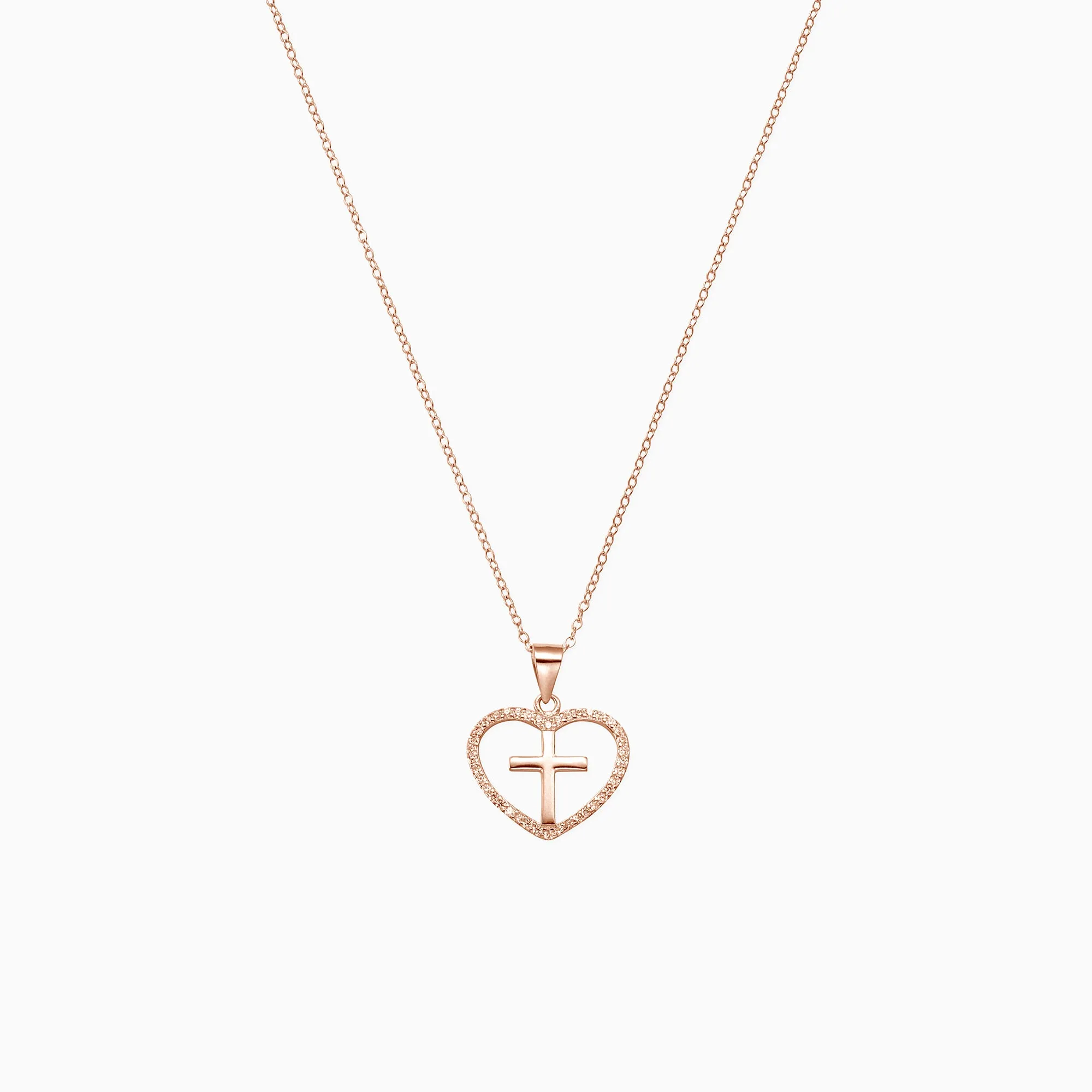 Cross Heart Pendant Necklace sold by Faithful and Co. product image thumbnail 2