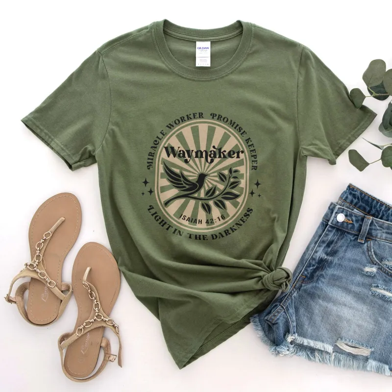 Waymaker Dove Tee sold by Faithful and Co.