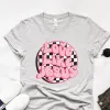 Valentine Love Like Jesus Retro Checkerboard Tee sold by Faithful and Co.
