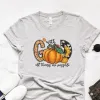 With God All Things Are Possible Fall Pumpkins Tee sold by Faithful and Co.