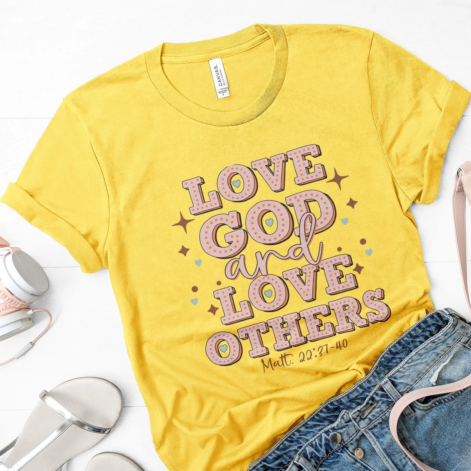 Love God Love Others Vintage Tee sold by Faithful and Co. product image thumbnail 2