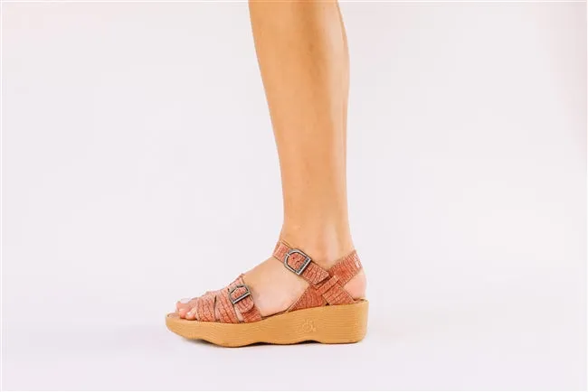 Honeybuckle - Salmon/ Croc sold by Famolare product image thumbnail 3