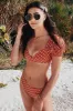 Orange Polka Dot Bikini Bottoms sold by Floralkini