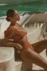 Orange Polka Dot Bikini Bottoms sold by Floralkini