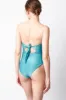 Blue Shimmer Color Block Underwire One Piece Swimsuit sold by Floralkini