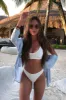 White Low Rise Bikini Bottoms sold by Floralkini